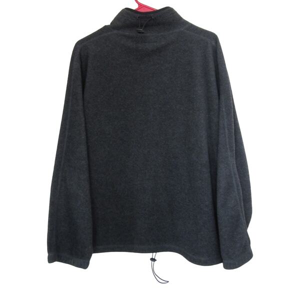 NRA Gray Half Zip Drawstring Fleece Pullover Sweater - Picture 2 of 4